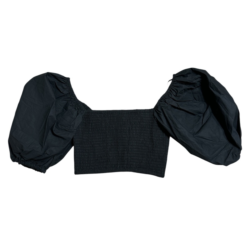Forever 21 Black Statement Sleeve Blouse